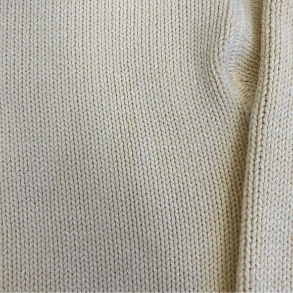 TOMMY HILFIGER Vintage 90s Butter Yellow Knit Crewneck Sweater Crest Cotton XL - Picture 11 of 16